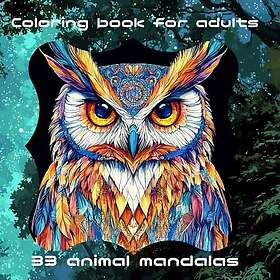 Målarbok för vuxna: 33 djurmandala