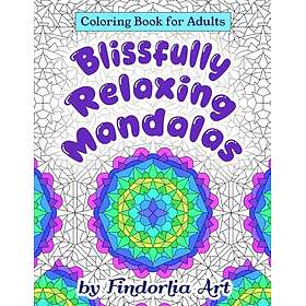 Lyckligt avkopplande mandalas målarbok för vuxna