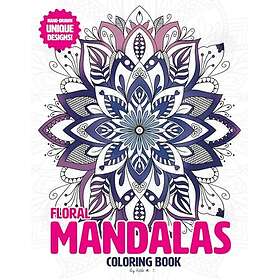 Blommiga Mandalor: Mindfulness Målarbok för Vuxna