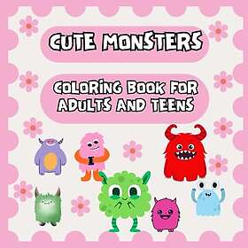 Söta monster målarbok för vuxna och tonåringar