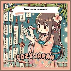 Mysigt Japan: Söt målarbok för barn, tonåringar och vuxna