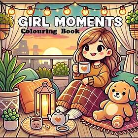 Girl Moments: Söt målarbok för vuxna tonåringar och barn