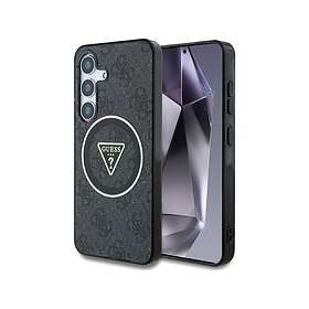 Guess 4G Glitter Triangle Buttons MagSafe Deksel for Samsung Galaxy S25 Plus