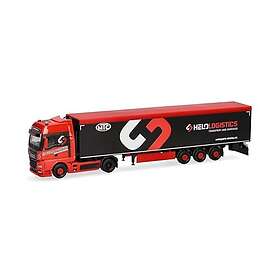 Herpa 1/87 MAN TGX GX 4x2 med 3-axlad släpvagn HELO-LOGISTIK