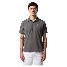 North Sails Randig I Kontrast Kortärmad Pikétröja (Herr)