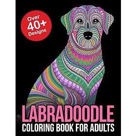 Labradoodle Målarbok för Vuxna