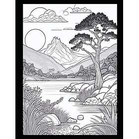 Livre de coloriage de paysages pour adultes