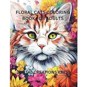 Blomsterkatter målarbok för vuxna