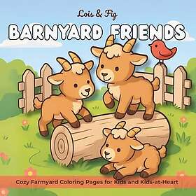 Barnyard Friends: Mysiga målarböcker för barn och vuxna med gårdstema