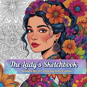 The Lady’s Sketchbook: Beautiful Line Art Coloring Book for Adults