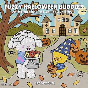 Fuzzy Halloween Buddies: Spooky söt målarbok för vuxna och barn