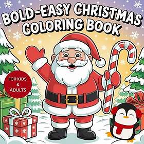 Djärv enkel jul: Målarbok för barn och vuxna 50+ unika mönster