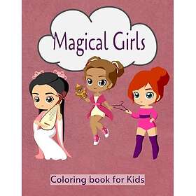 Magical Girls : Easy and trending coloring book for kids and Adults
