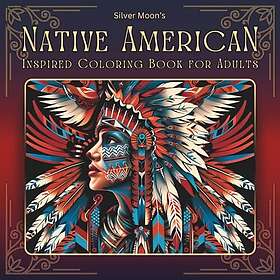 Silvermånes indianinspirerade målarbok för vuxna
