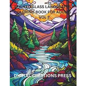 Stained Glass Landscapes Målarbok för Vuxna: Vol 2