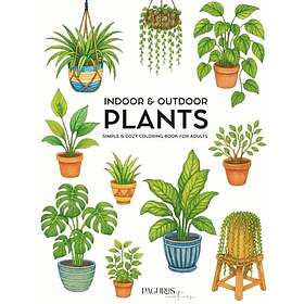 INDOOR & OUTDOOR plants: Simple & Cozy Målarbok För Vuxna
