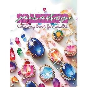 Sparkling Jewelry: målarbok för vuxna designad i Finland