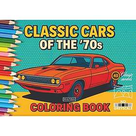Klassiska bilar från 70-talet: Målarbok för vuxna