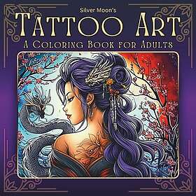 Silver Moon's Tattoo Art: En målarbok för vuxna