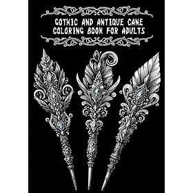 Gothic och antik rotting målarbok för vuxna