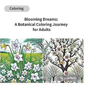 Blooming Dreams: A Botanical Coloring Journey for Adults