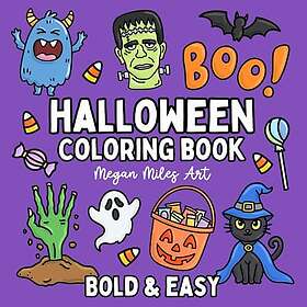 Halloween målarbok: Djärva och enkla mönster för vuxna