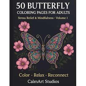 50 Fjärilsmålarbok för vuxna: Volym : 1