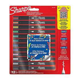 Sharpie Akryl Markør Assorterede farver Børste spids 12-Blister