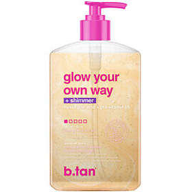 b.tan Glow Your Own Way Shimmer Gradvis Självbrunande Gel 473ml
