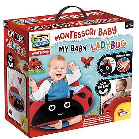 Liscianigiochi MONTESSORI BABY Mon Bébé Coccinelle Peluche Douce et Interactive