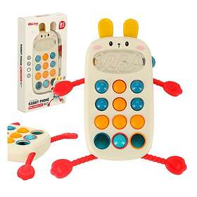 Ikonka Montessori Sensorisk Leksak för Spädbarn Telefon Med Knappar KX3606
