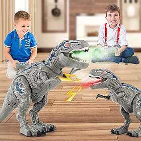 VSATEN Fjärrkontroll dinosaurieleksak 2,4 GHz Gående och Rytande T-rex Robot 1058A
