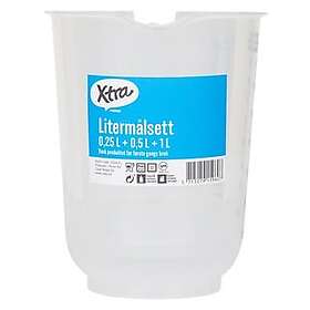 Xtra Målekoppsett 0.25+0.5+1 L