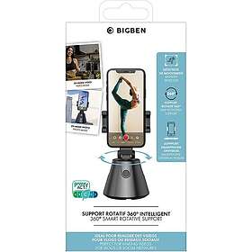 Bigben Connected Support Rotatif 360° Détection de Mouvement Noir