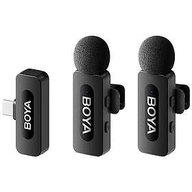 Boya BY-V20 Microphone Lavalier sans fil pour USB-C (2 TX et 1 RX)