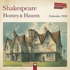 Flame Tree Publishing Shakespeare Homes and Haunts Wall Calendar 2026