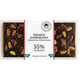Pralinhuset 70% Choklad Pistage & Kardemumma utan tillsatt Socker 100g
