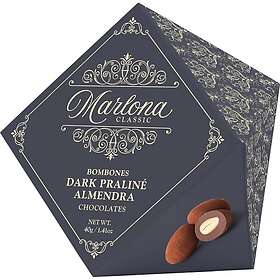 Marlona Mandelchokladpraliner med Mörk Choklad 40g