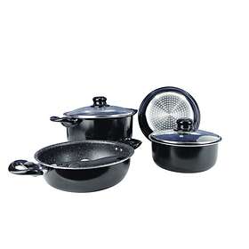 Gimex Cookware Induction Black Set 7 pcs