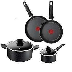 Tefal Titanium Stone Induction Pot Set 4 pcs