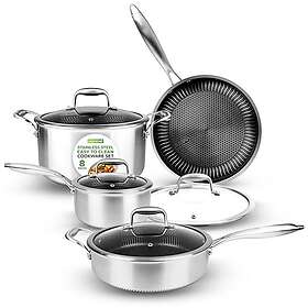 Nutrichef NC3PLY8Z Batterie de cuisine 8 pcs