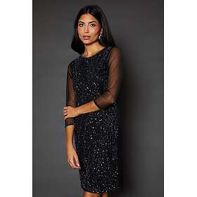 Wallis Occasion Hand Embellished Mesh Shift Dress