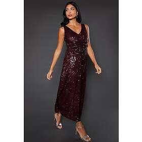 Wallis Occasion Sequin Ruched Midaxi Dress