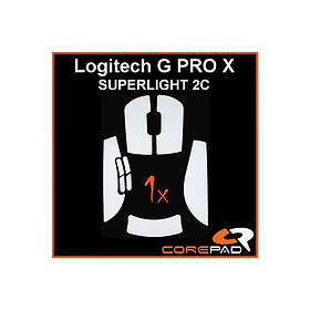Corepad Greb til Logitech G PRO X SUPERLIGHT 2C Compact - Hvid