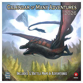 Loke BattleMats Calendar of Many Adventures 2026