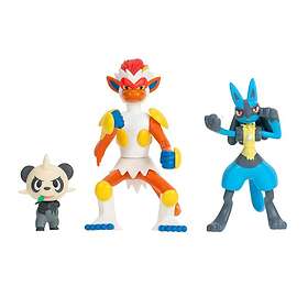 Pokémon Battle Feature Figure Infernape, Lucario, Pancham