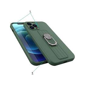 Hurtel Ring Case Silikon med Fingergrepp och Ställ för Samsung Galaxy S21+ 5G