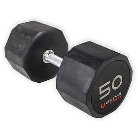 Olive Fitness Rubber Pro-style Hantel 50kg