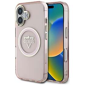 Guess Coque Metal Mountain Logo MagSafe pour iPhone 16