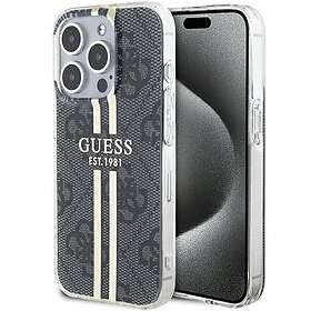 Guess Etui Gold Stripe pour iPhone 15 Pro